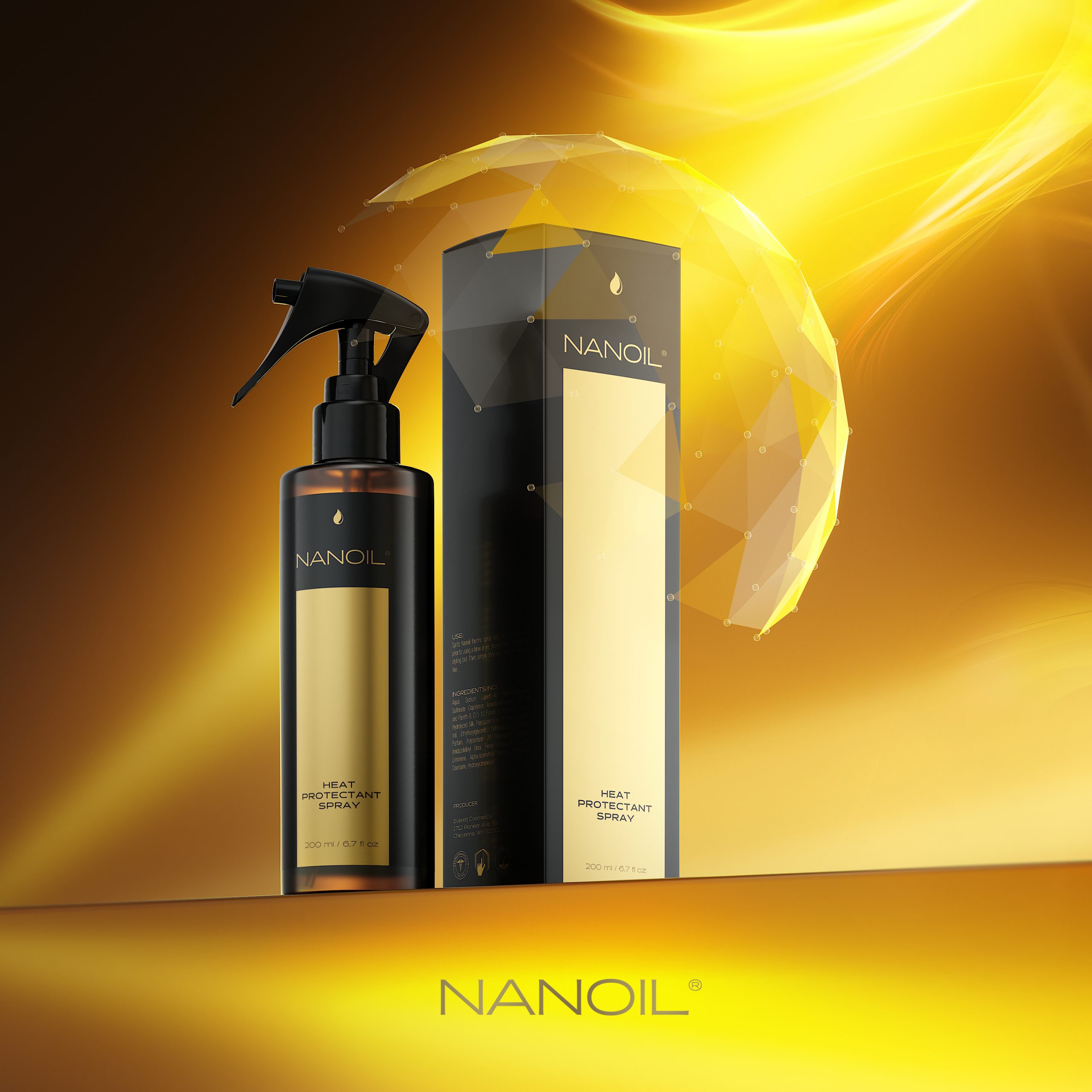 spray termoprotettore per capelli grassi Nanoil